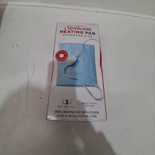 SUNBEAM CLASSIC HEATING PAD - DEEP PENETRATING HEAT - 12" X 15" image 4