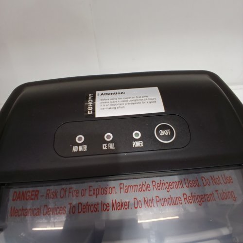 EUHOMY COUNTERTOP ICE MAKER - MAKES 26LBS/DAY - BLACK (MODEL: IM-06D) image 2