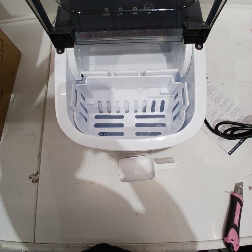 EUHOMY COUNTERTOP ICE MAKER - MAKES 26LBS/DAY - BLACK (MODEL: IM-06D) image 4