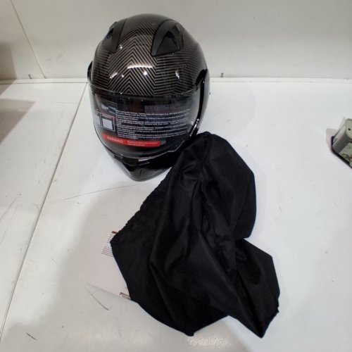 SANQING FULL FACE MOTORCYCLE HELMET - XL (61CM-62CM) - BLACK (MODEL: CH-103) image 2