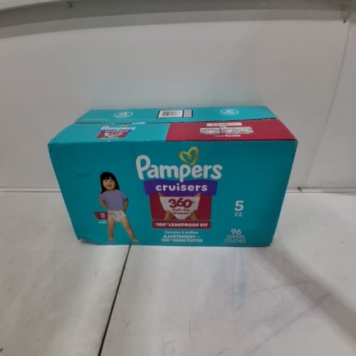 96PK PAMPERS PULL ON CRUISERS 360° 100% LEAKPROOF FIT DISPOSABLE BABY DIAPERS - SIZE 5 (27LBS+) image 2