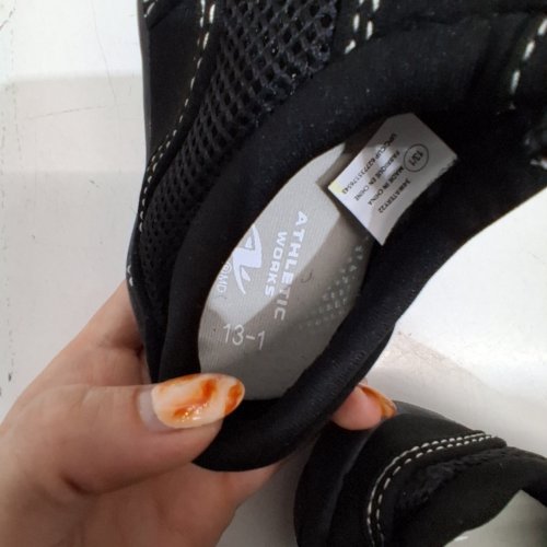 TODDLER ATHLETIC WORKS SLIP ON WATER SHOES - SIZE 13-1 - BLACK image 5