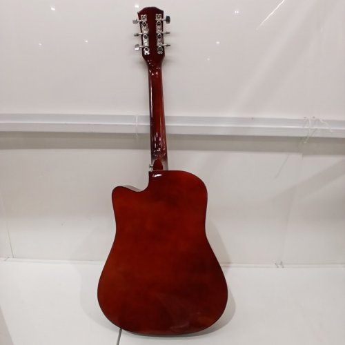 ROSEFINCH 38"' ACOUSTIC GUITAR STARTER BUNDLE KIT - RIGHT-HANDED - 3/4 - BLACK / ORANGE - (MODEL: AGT16) image 3