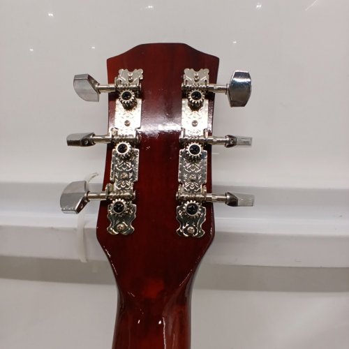 ROSEFINCH 38"' ACOUSTIC GUITAR STARTER BUNDLE KIT - RIGHT-HANDED - 3/4 - BLACK / ORANGE - (MODEL: AGT16) image 6