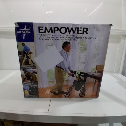 MEDLINE MDS86845BLKM EMPOWER ROLLATOR, BLACK image 4