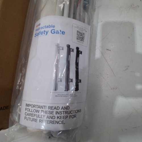SULISHANG RETRACTABLE BABY GATE - 120" - WHITE image 3