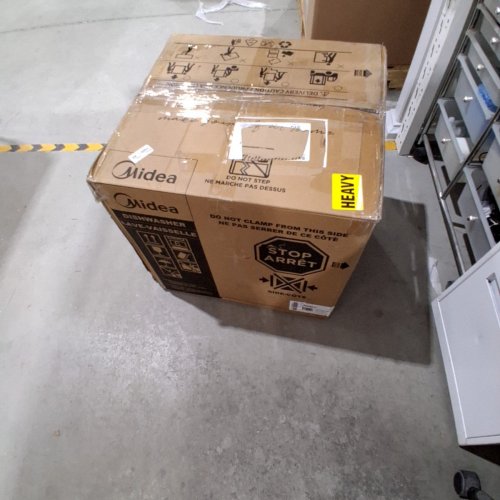MIDEA COUNTERTOP DISHWASHER PORTABLE WITH BUILT IN WATER TANK - 6L CAPACITY, 162ºF TEMP - 16" X 17" X 20" - WHITE - (MODEL: MDC17P2DWW) image 8