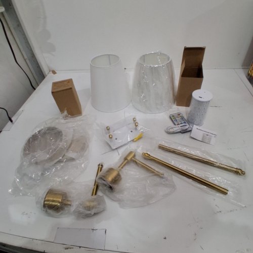 JENGUSH WALL SCONCES BATTERY OPERATED WALL LIGHT NO WIRING REQUIRED FOR INSTALLATION SCONCES, REMOTE CONTROL, DIMMABLE - 22.4" - WHITE/GOLD image 3