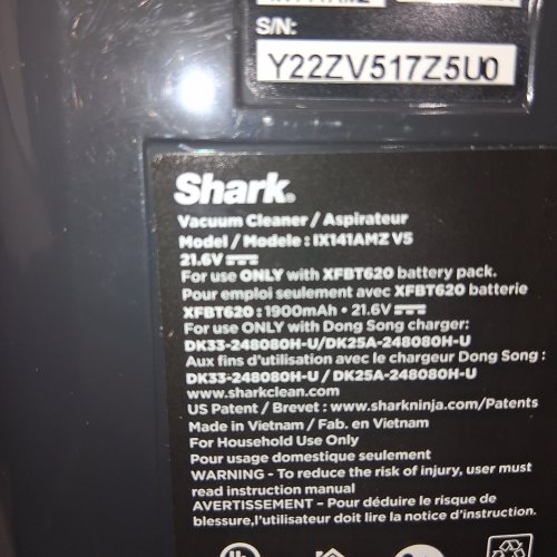 SHARK PET CORDLESS STICK VACUUM WITH LARGE DUST CUP, LED HEADLIGHTS AND REMOVABLE HANDHELD VAC - ICE BLUE (MODEL: IX141AMZ) image 3