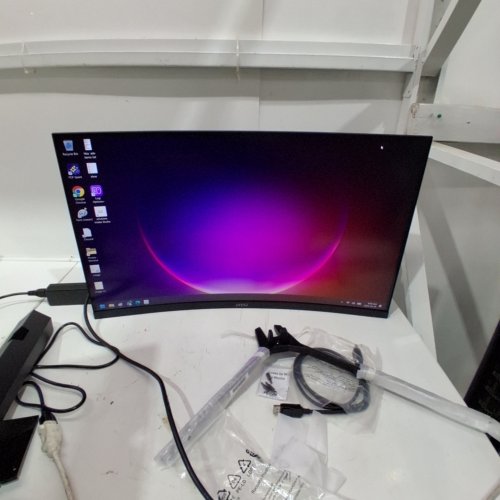 MSI 32" 4K UHD CURVED GAMING MONITOR, 1500R CURVED SCREEN, 3840 X 2160 VA PANEL, ADAPTIVE-SYNC - DP 1.4A, USB TYPE-C, HEIGHT ADJUSTABLE - 160HZ / 1MS - BLACK (MODEL:MAG 321CUP/3DC5) image 2