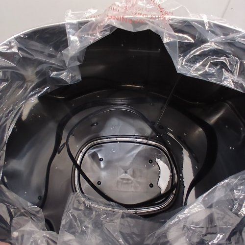 OVAL AUTOMATIC TOUCH FREE TRASH CAN - 13GAL - STAINLESS STEEL (MODEL: TC-1350R-SS) image 3