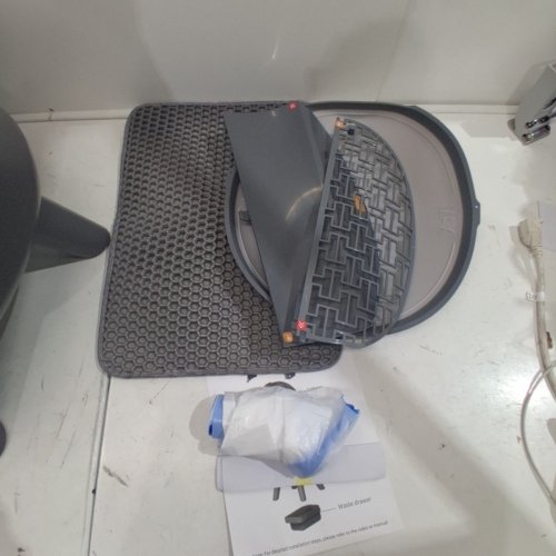 FEELNEEDY AUTOMATIC SELF-CLEANING LITTER BOX WITH APP CONTROL & SAFETY SENSORS - 65L - GREY (MODEL: 4073B/S20-A) image 4