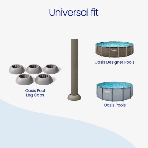 15PK FUNSICLE POOL FRAME LEGS - FITS OASIS POOLS - GRAY image 2
