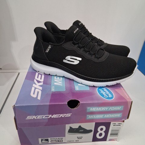 WOMEN'S SKETCHERS SWIFT FIT SLIP-ON SHOE - 8 - BLACK (STYLE: 6633508) image 2