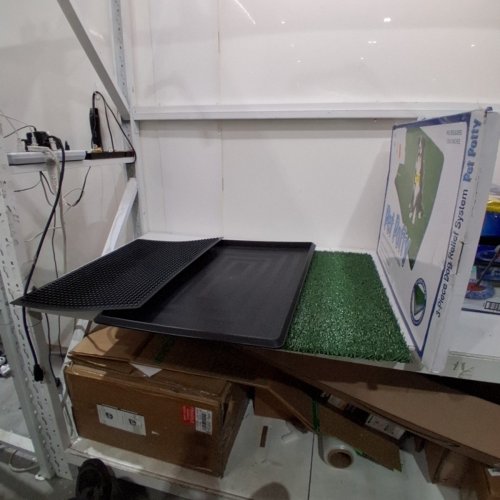 3PC PET POTTY DOG RELIEF SYSTEM - 20" X 30" - GREEN/BLACK image 2