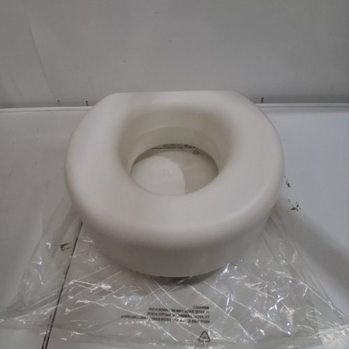 HEALTHSMART PORTABLE ELEVATED ROUND TOILET SEAT RISER WITH SLIP RESISTANT PADS - 5" RAISED - WHITE (MODEL: 522-1508-1901) image 2