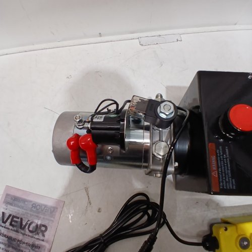 VEVOR SINGLE-ACTION HYDRAULIC POWER UNIT - 12 V, 8 QT (MODEL: TDDC12V-1.6KW-D-8 L) image 5