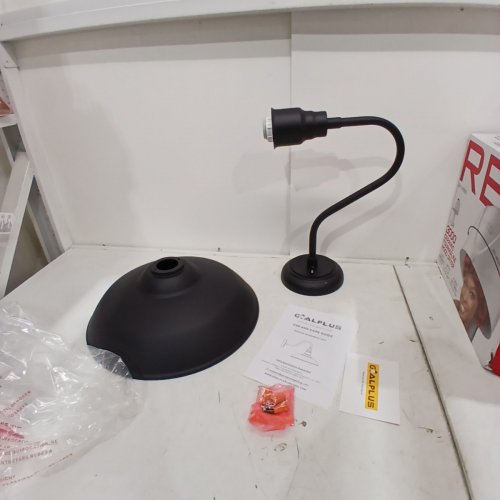 GOALPLUS OUTDOOR GOOSENECK LIGHT FIXTURE - 14" X 20" - BLACK (MODEL: LM2202) image 2