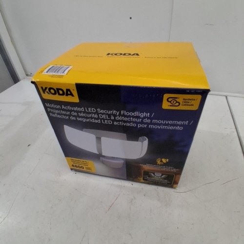 KODA MOTION-ACTIVATED LED SECURITY FLOOD LIGHT - 4800LM - WHITE (MODEL: 1938035/LM030878) image 4