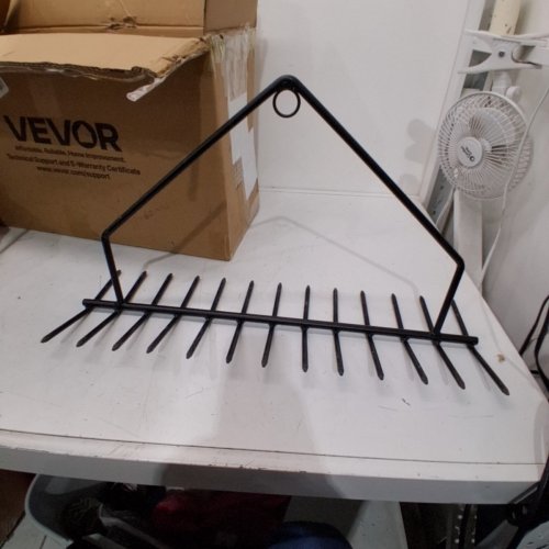 DOUBLE SIDED AQUATIC WEED RAKE WITH ROPE - 24" - BLACK (MODEL: 7847) image 2