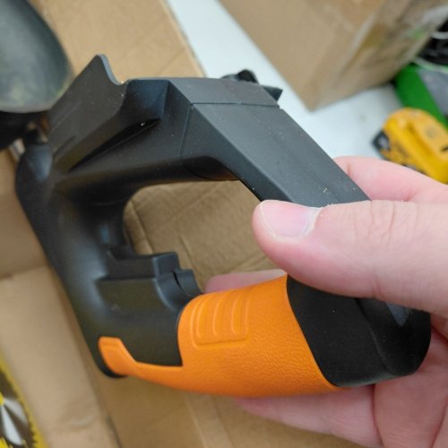 CORDLESS ELECTRIC WEED WACKER - 21 V - ORANGE /RED/ BLACK image 2