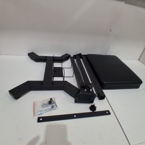 NATUMER TATTOO ARMREST STAND WITH GLOVE RACK - 26"-38" X 16" X 12" - BLACK image 3