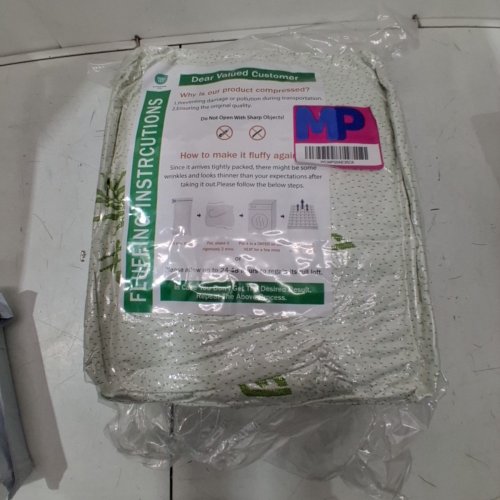 BAMBOO MATTRESS TOPPER - FULL / 54" X 75" - WHITE image 2