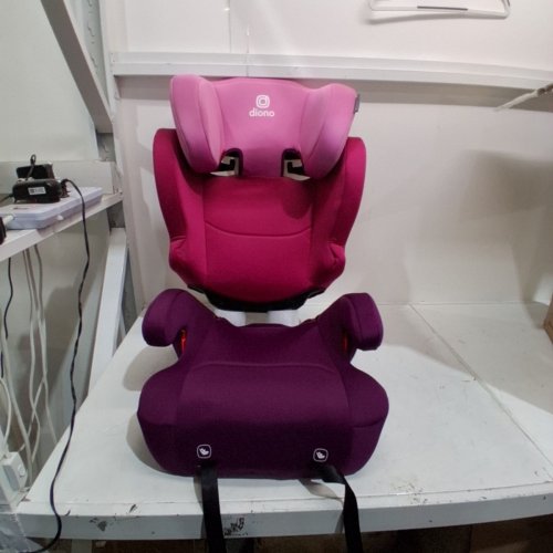 DIONO CAMBRIA 2 XL DUAL LATCH CONNECTORS 2-IN-1 BELT POSITIONING BOOSTER SEAT HIGH BACK & BACKLESS BOOSTER - PINK (MODEL:31212-NA-01) image 3