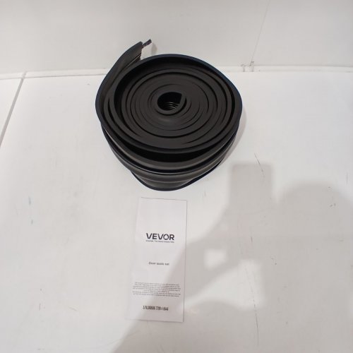 VEVOR WEATHERPROOFING U SHAPE +O RING GARAGE DOOR SEALS BOTTOM RUBBER - 20FT - BLACK image 2