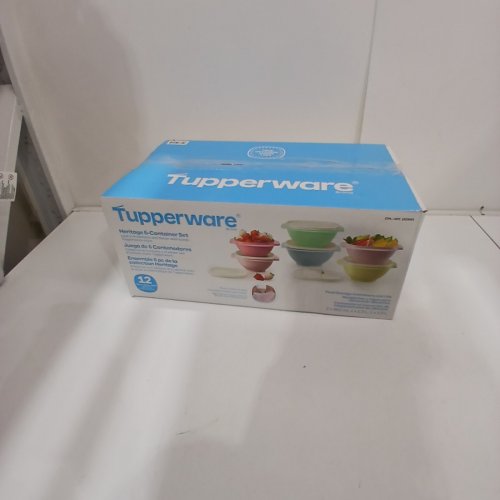 12PC TUPPERWARE HERITAGE COLLECTION FOOD STORAGE CONTAINERS WITH LIDS - MULTICOLOUR (MODEL:1923853) image 3