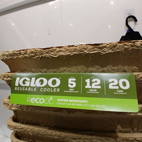 17PC IGLOO RECOOL BIODEGRADABLE COOLER - 15L - BROWN image 2