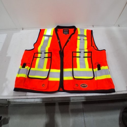 PIONEER HIGH VISIBILITY 1200D SURVEYOR'S VEST - 3XL - ORANGE (MODEL: 6676 / V1011150) image 2