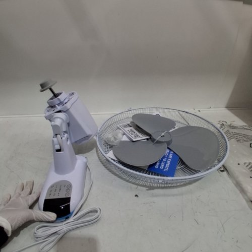 BLACK+DECKER WALL MOUNT FAN WITH REMOTE CONTROL - 16" - WHITE (MODEL: BFWL16R) image 2