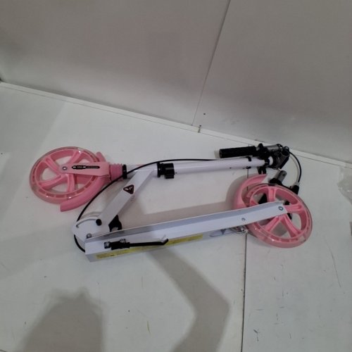 WELMOTIVE KICK SCOOTER WITH ADJUSTABLE HANDLEBARS BIG STURDY PU FLASH WHEELS - 220LBS MAX - PINK - (MODEL-D009) image 3
