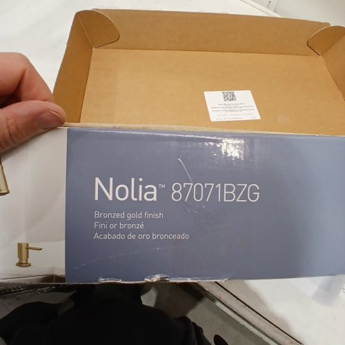 MOEN NOLIA KITCHEN FAUCET - BRONZED GOLD (MODEL: 87071BZG) image 2
