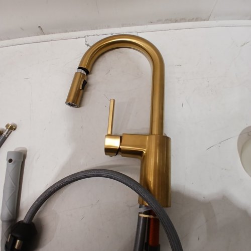 MOEN NOLIA KITCHEN FAUCET - BRONZED GOLD (MODEL: 87071BZG) image 4