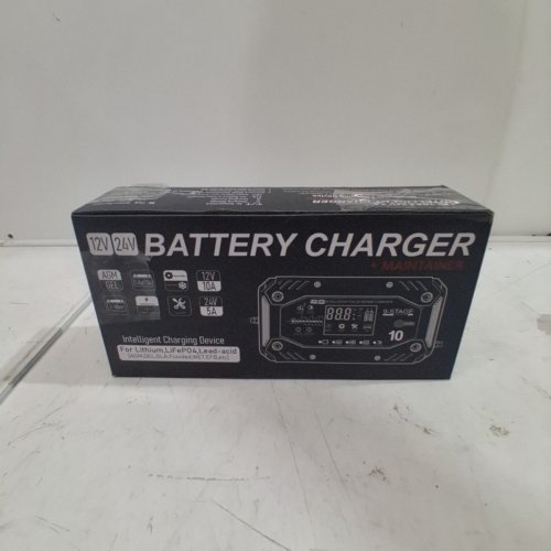 COREBOX SMART BATTERY CHARGER AND MAINTAINER - 12 V 10A; 24 V 5A - RED AND BLACK (MODEL: H-10CD) image 4