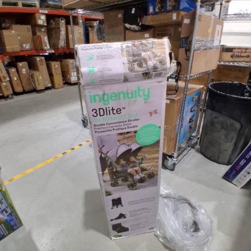 INGENUITY SUMMER INFANT 3DLITE CONVENIENCE STROLLER - 50LB CAP - BLACK image 5