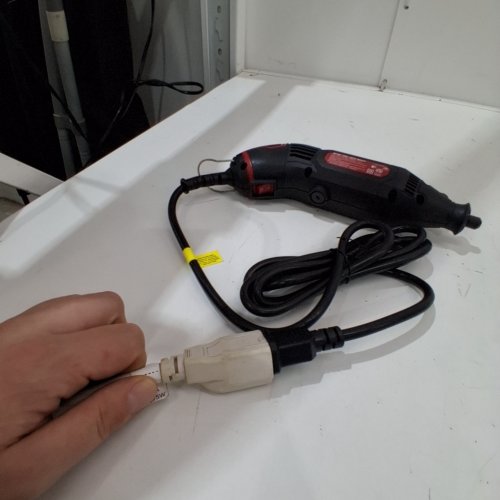 **TOOL ONLY** HYPER TOUGH CORDED ROTARY TOOL WITH STORAGE CASE - 120V - 1.5A - BLACK AND RED (MODEL: AQ25026A) image 2