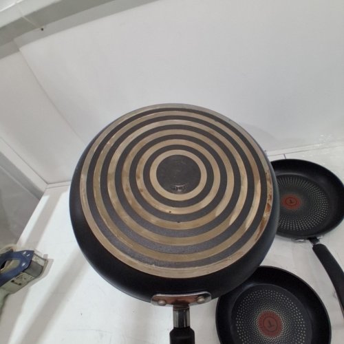 3PC T-FAL SKILLET SET - 8"/10"/11" - BLACK image 3