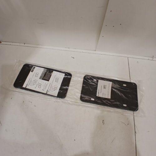 2PK CLIMART AUTOMOTIVE LICENSE PLATE COVER - BLACK image 2