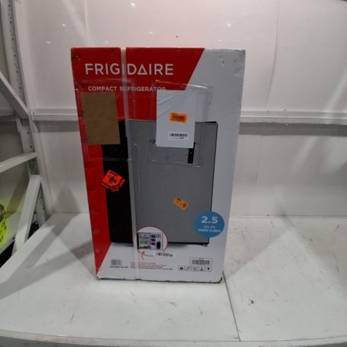 FRIGIDAIRE COMPACT MINI REFRIGERATOR - 2.5 CU. FT - STAINLESS STEEL (MODEL: EFR2856-COM) image 2