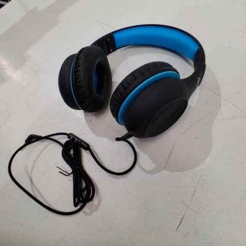 KIDS MPOW CH6S WIRED OVER-EAR HEADPHONES WITH 85DB/94DB VOLUME LIMITER AND IN-LINE MIC - BLACK/BLUE (MODEL: BH297B) image 3