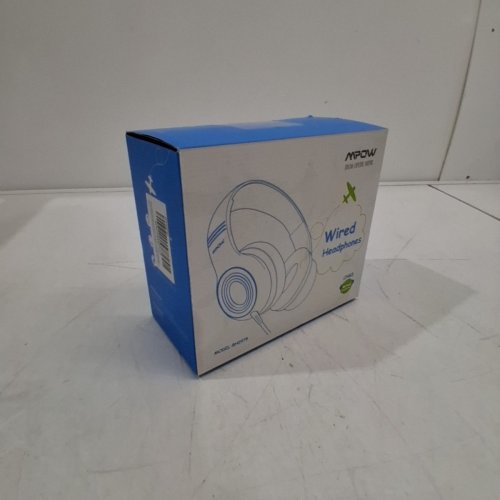 KIDS MPOW CH6S WIRED OVER-EAR HEADPHONES WITH 85DB/94DB VOLUME LIMITER AND IN-LINE MIC - BLACK/BLUE (MODEL: BH297B) image 4