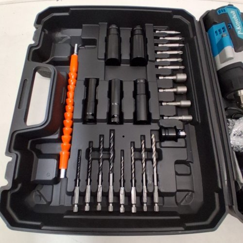 P-KOYEBOLT CORDLESS HIGH TORQUE IMPACT WRENCH KIT WITH 2 BATTERIES- 21 V, 2300 RPM - TEAL AND BLACK image 3