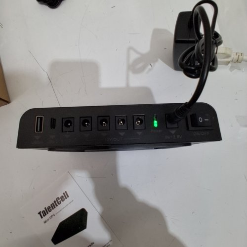 TALENTCELL MINI UPS UNINTERRUPTED POWER SUPPLY - 10.8 V 9000 MAH (97.2WH); USB-A/USB-C 18W MAX - BLACK (MODEL: SL3400) image 2