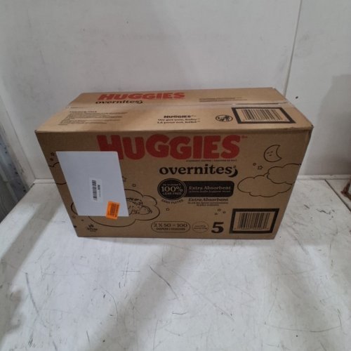 100PK HUGGIES OVERNITES NIGHTTIME BABY DIAPERS - SIZE 5 (27LB+) - WINNIE THE POOH (MODEL: 5454702) image 2