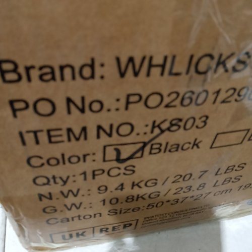 WHLICKS STEERABLE KNEE SCOOTER - 300LBS MAX - BLACK (ITEM: KS03) image 3