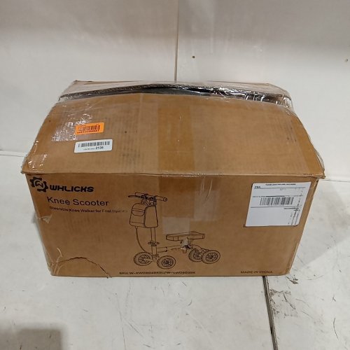 WHLICKS STEERABLE KNEE SCOOTER - 300LBS MAX - BLACK (ITEM: KS03) image 6