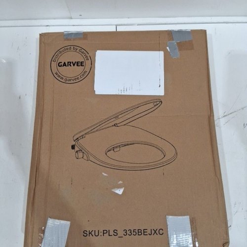 GARVEE DUAL NOZZLE NON-ELECTRIC SOFT CLOSE BIDET TOILET SEAT WITH ADJUSTABLE WATER PRESSURE - 18.7" -WHITE - (MODEL: PLS_335BEJXC) image 4